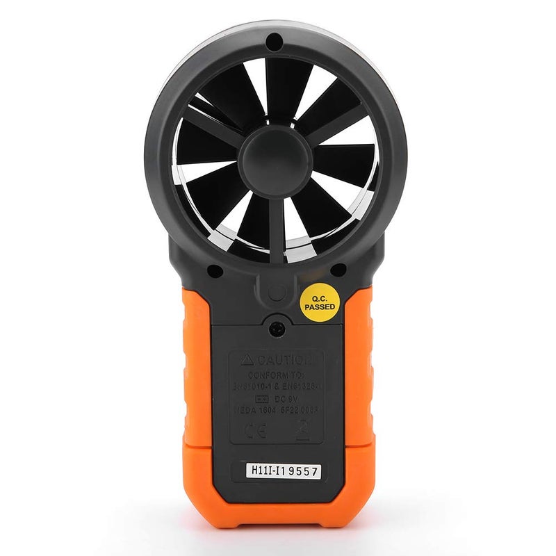 Peakmeter PM6252A مقياس سرعة الرياح الرقمي بشاشة LCD كبيرة لقياسات الحجم الدقيقة - Image 5