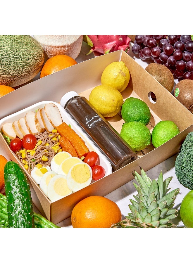 Restaurantware Label Tek 1.9 x 1 Inch Charcoal Lemonade Juice Bottle Labels, 100 Water-Resistant Labels For Bottles - Self-Adhesive, Clear With White Font, Plastic Bottle Stickers, For Drink Pouches, - Image 3