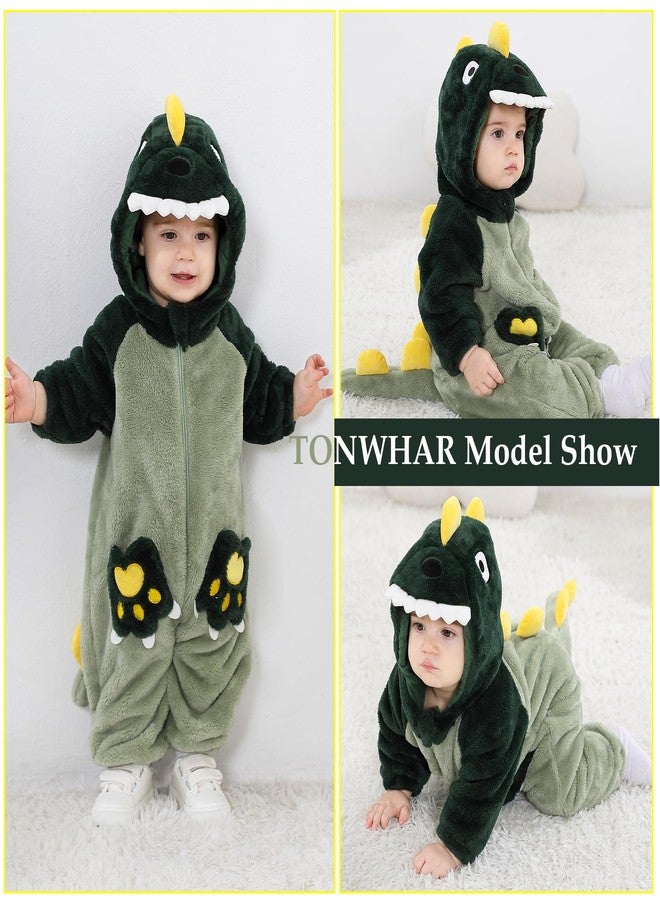 TONWHAR Kids' And Toddlers' Infant Tiger Dinosaur Animal Fancy Dress Costume Outfit Hooded Romper Jumpsuit(5T/Height:43"-46") - Image 3