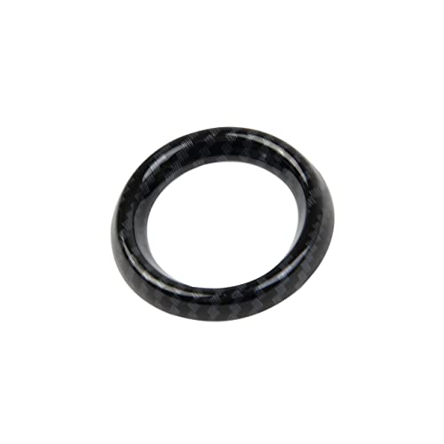crosselec Carbon Fiber Engine Start/Stop Push Start Button Cover Trims for Chevrolet Corvette C8 2020-2023(Outer Ring), black outer ring, (21JB-KWT82-121) - Image 4