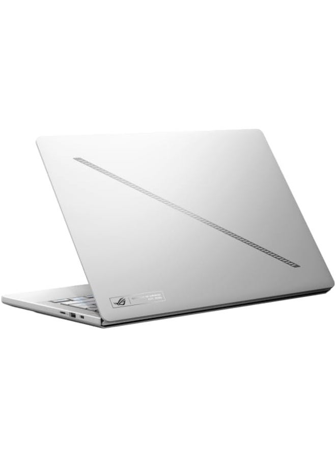 أسوس ROG Zephyrus G14 Gaming Laptop -  AMD Ryzen AI 9 HX 370, 32GB, 2TB, 14 Inch OLED 3K 120Hz, GeForce RTX 5080 16GB, Wi-Fi 7, Windows 11 Home, English/Arabic Platinum White - Image 3