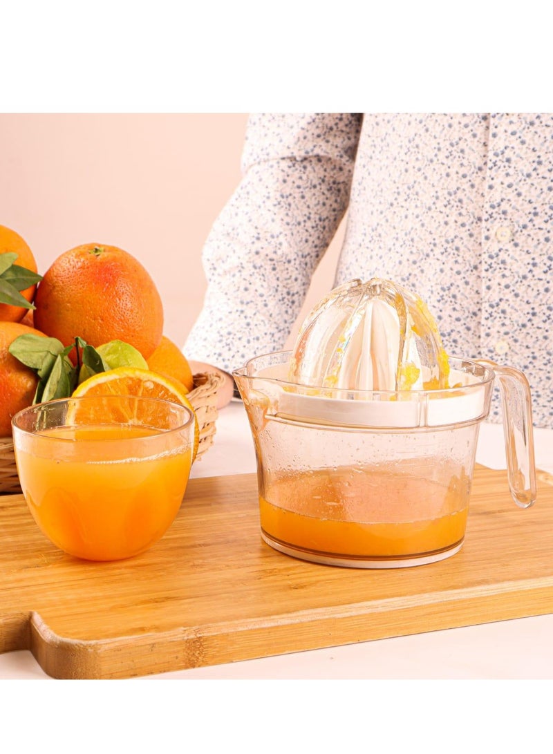 Phoenix Mantual Acrylic Orange juicer,Orange Squeezer And Jug 2 IN 1-1 Piece white color - Image 1