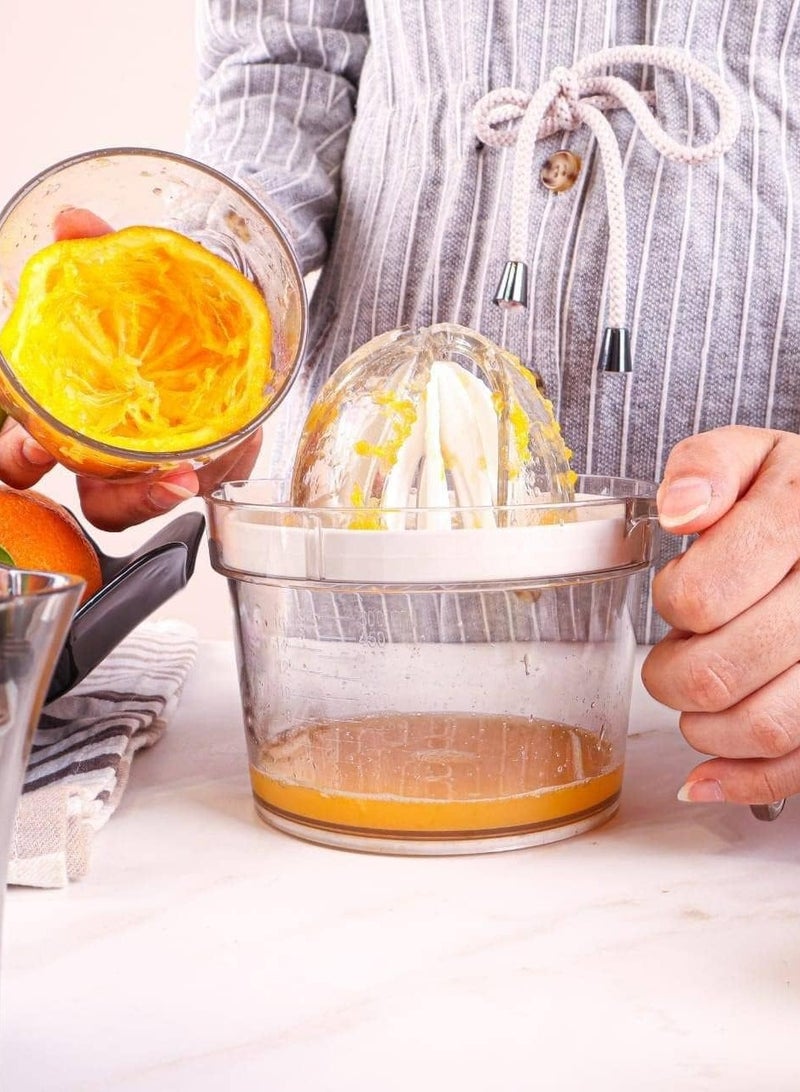 Phoenix Mantual Acrylic Orange juicer,Orange Squeezer And Jug 2 IN 1-1 Piece white color - Image 2