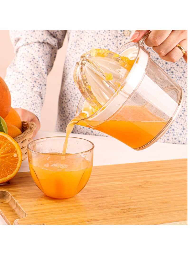 Phoenix Mantual Acrylic Orange juicer,Orange Squeezer And Jug 2 IN 1-1 Piece white color - Image 5