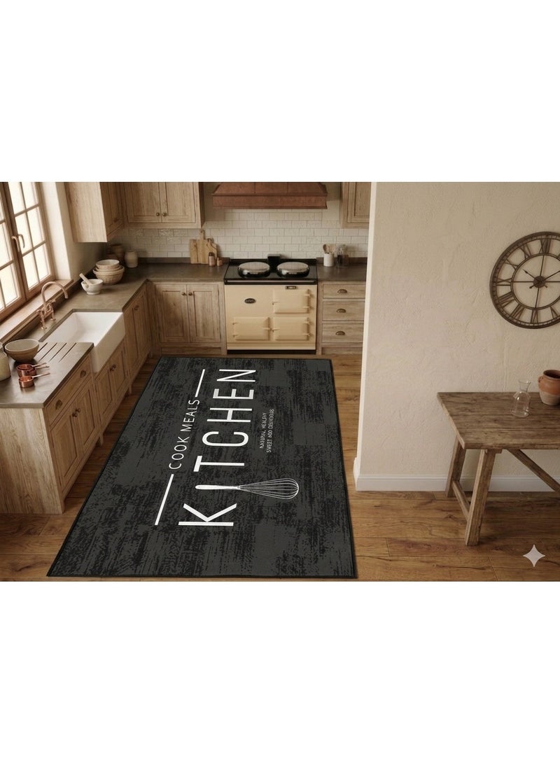 مشاية مطبخ مودرن 3D - تصميم "Kitchen" العصري - مقاس 180×120 سم - مضادة للانزلاق. - Image 1