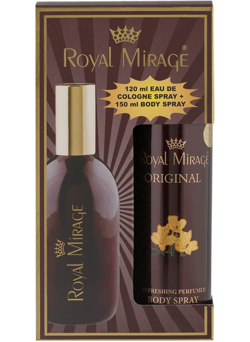 رويال ميرج رويال ميراج اوريجينال للجنسين، او دي تواليت، 120 مل + بخاخ للجسم، 150 مل، عبوة كومبو - Image 2