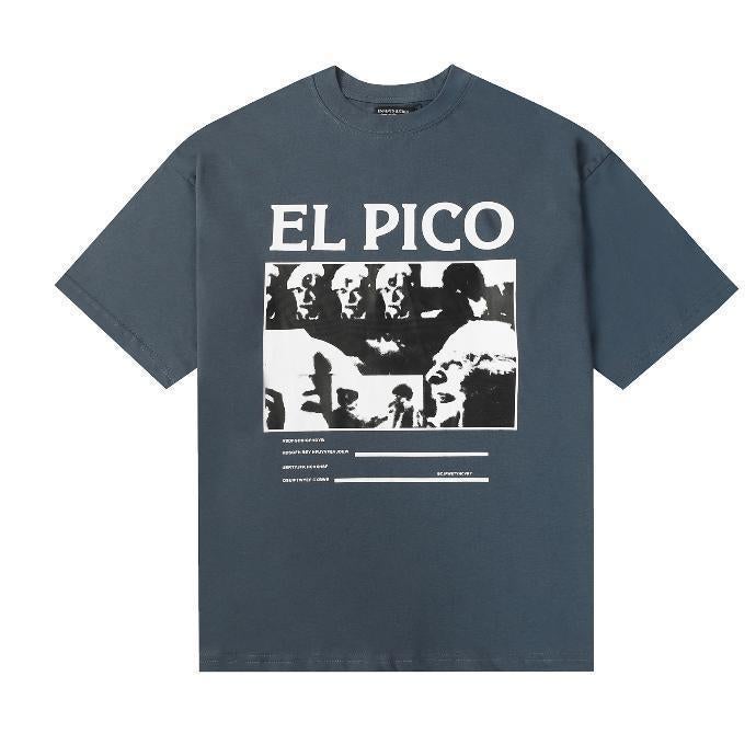 New Style Melancholic Rich Kid Erd Sketch Graffiti Loose Casual Short-Sleeve T-Shirt Trendy Brand Unisex Short-Sleeve Cotton T-Shirt - Image 1
