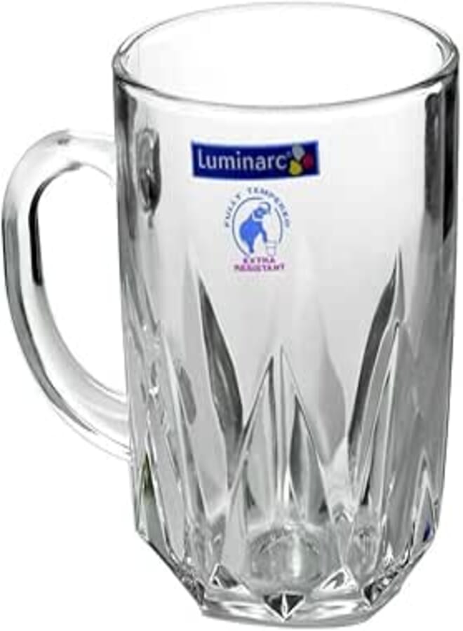Luminarc Generic 150 Arabic Shape Glass Mug 6-Pieces Set, 250 ml Capacity
