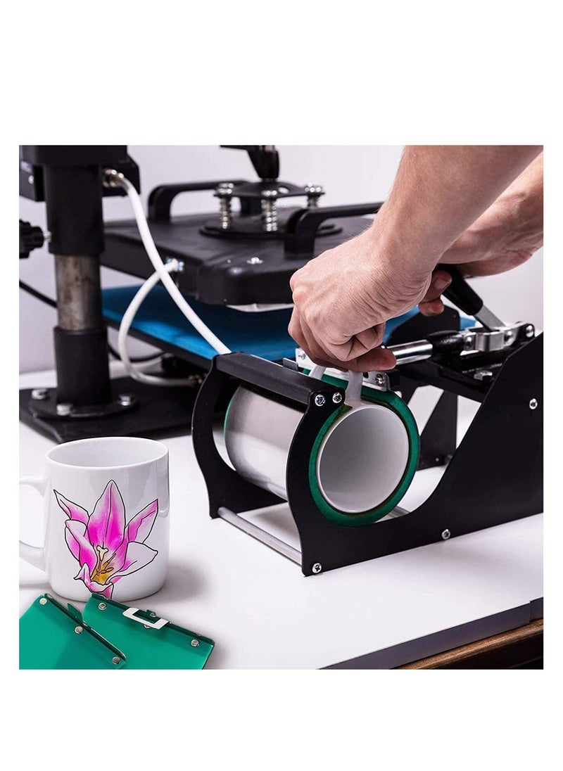 KASTWAVE - 2 Pieces Mug Wraps Silicone Clamp 3D Sublimation Wrap Cup Clamp Heat Press Fixture for Mugs Printing More Useful Sublimation Transfer Machine - Image 1