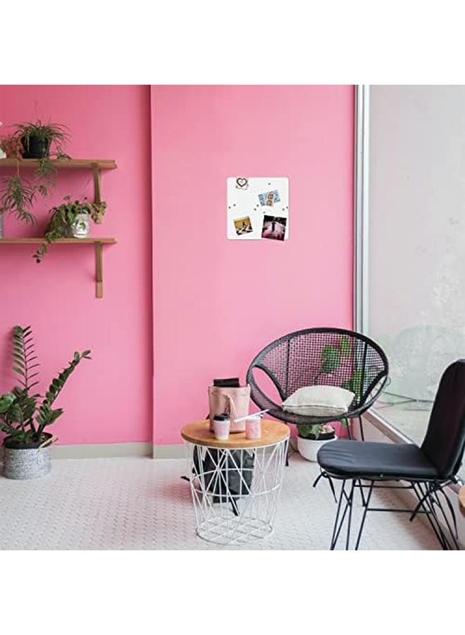 Three by Three Seattle 12 X 12 Inch Metal Frameless Magnetic Bulletin Board With 12 Magnets For Memos Photos Lists And More In Office Home Or School Décor White - Image 3