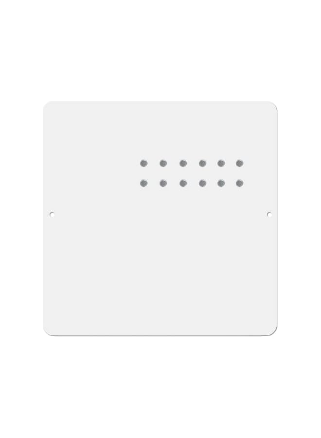 Three by Three Seattle 12 X 12 Inch Metal Frameless Magnetic Bulletin Board With 12 Magnets For Memos Photos Lists And More In Office Home Or School Décor White - Image 1