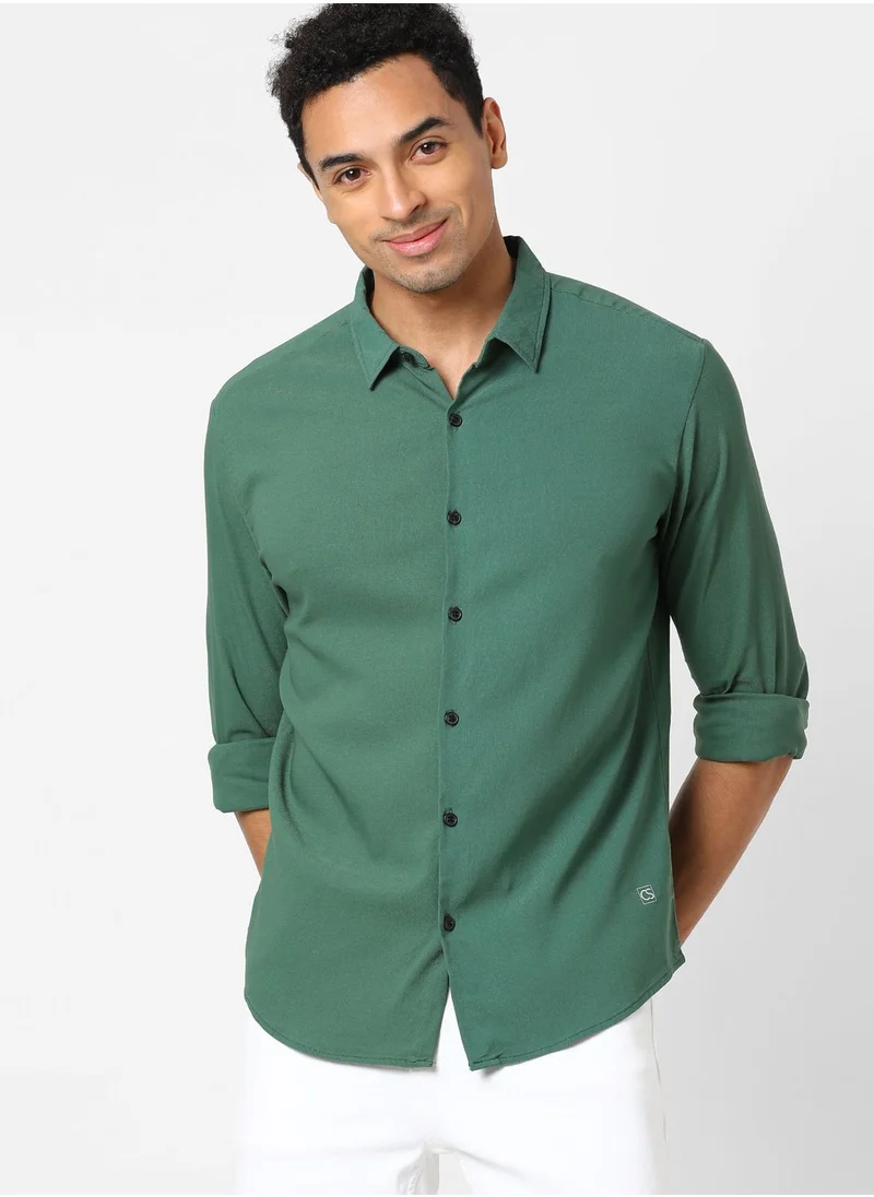 Campus Sutra Button Down Regular Shirt