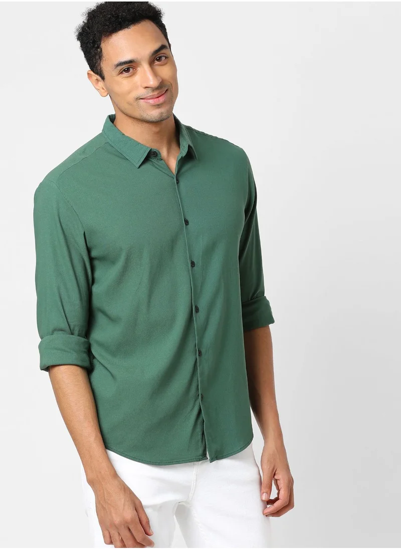 Campus Sutra Button Down Regular Shirt