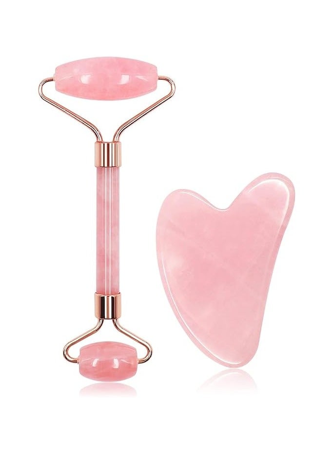 إسكدنيا أسطوانة اليشم لعلاج الشيخوخة من قطعتين وردي/ذهبي - Image 1