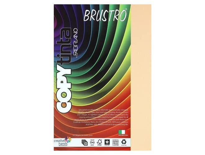 Copytinta Coloured Craft Paper A4 Size, 80 GSM, (60 sheets), Pastel Yellow Shade (ONICE) | Ideal for photocopies, laser, prints, fax, dividers, covers, collages, craft, school, office