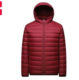 Mens Lightweight Puffer Jackets 2023 Autumn Winter wine red hooded - pzsku/Z9BE6AAF0E305885A05A8Z/45/1746231894/e1fbb076-72a9-45e9-aacf-770fc3179c0a