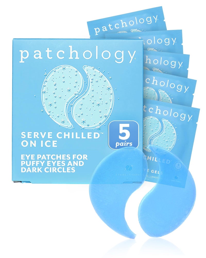 Patchology Iced Cooling Under Eye Mask Patches with Peptides, Cloudberry Oil & Bakuchiol â€“ Firming & Soothing Eye Gels to Reduce Fine Lines and Under Eye Bags â€“ Hydrating Under Eye Pads (5 Pairs) - Image 1