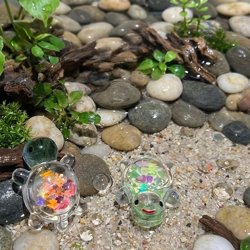 28pcs Mixed Colors Glow In The Dark Acrylic Turtle Charms For DIY Jewelry Making Keychains Necklaces Indoor Outdoor Decor Cute Pendants Holiday Crafts - Image 2