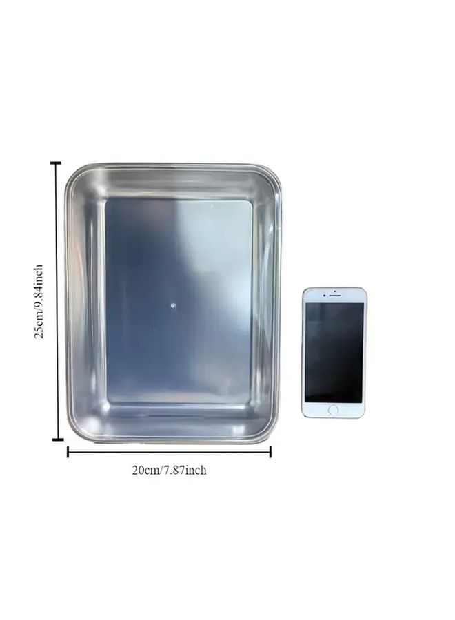 RV Refrigerator Storage Containers 3pcs Stackable Stainless Steel Organizers With Lids - Image 5