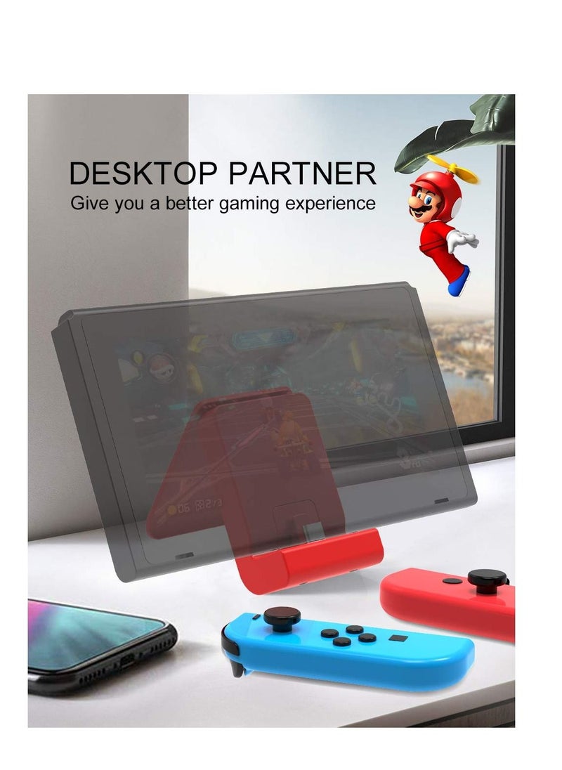 Switch Stand for Nintendo, Charging Dock for Nintendo Switch and Nintendo Switch Lite/OLED, Portable Switch Adjustable Charging Stand for Nintendo with USB Type C Charger Port