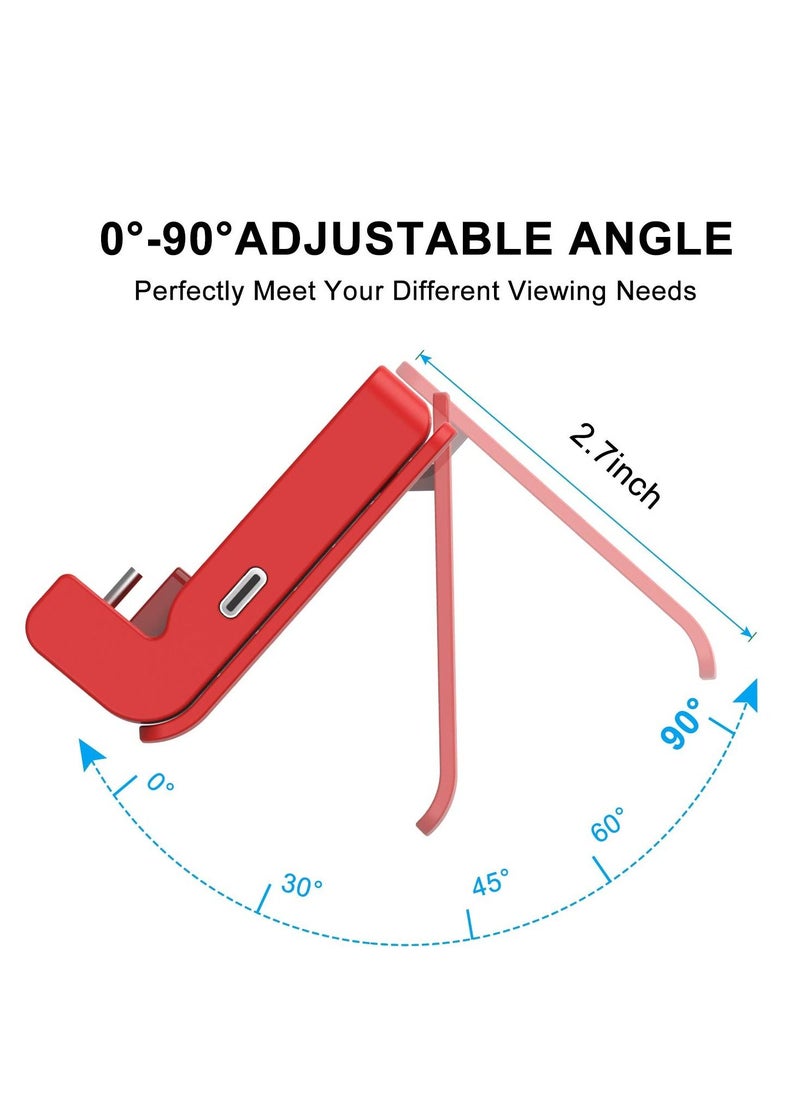 Switch Stand for Nintendo, Charging Dock for Nintendo Switch and Nintendo Switch Lite/OLED, Portable Switch Adjustable Charging Stand for Nintendo with USB Type C Charger Port