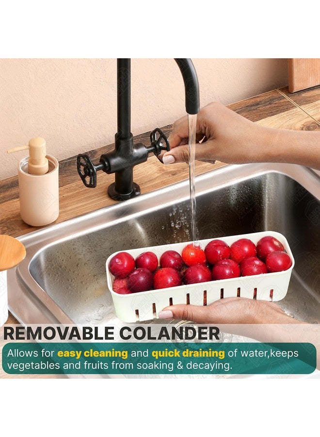 ABOUT SPACE Fridge Organiser - 4 Partition Fridge Storage Boxes with Lid & Handle Airtight Kitchen Veggies Nuts Snack Tray for Serving with Lid (L31 X B24 Xh7Cm), Transparent Pp Plastic - Image 4