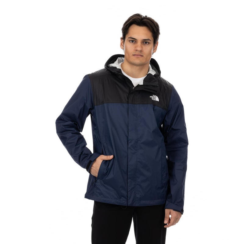 The North Face Mens Venture 2 Waterproof Hooded Rain Jacket Summit Navy Large