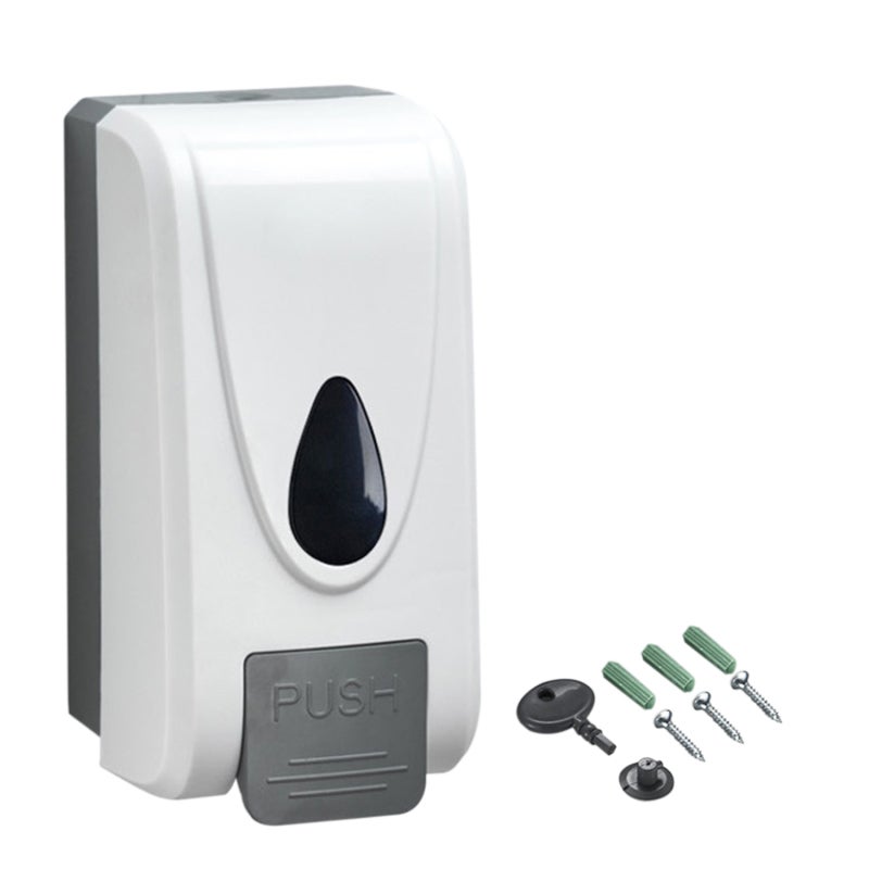 1000mL Manual Foaming Soap Dispenser Wall Mounted Hand Foam Soap Dispenser Push Pump Foaming Soap Dispenser for Bathroom Shower Bath Kitchen Sink Toilets Offices - Image 3