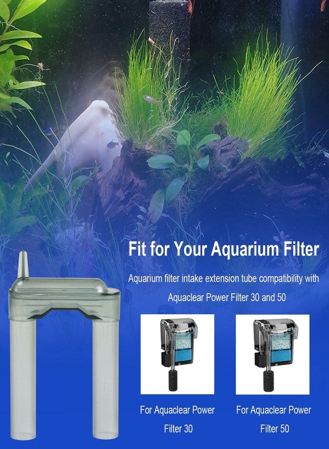 HEBRAR Aquarium Filter Intake Extension Tube, U Tube Compatibility with Aquaclear Power Filter 30 50, for Aquaclear Intake Tube Keeps Water Crystal Clear, Aquarium Filter Replacement Part A16150 - Image 2