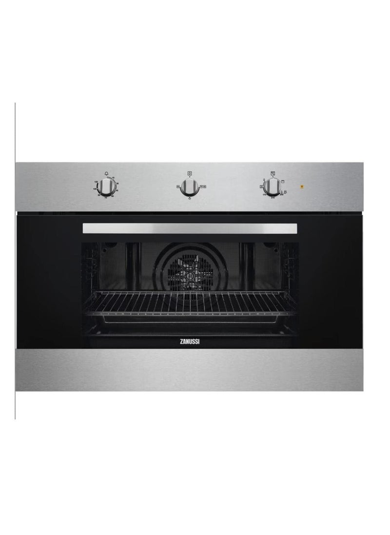 ZANUSSI Built In Gas Oven, Electric Grill, 90 Cm, Stainless Steel, ZOG9990X 