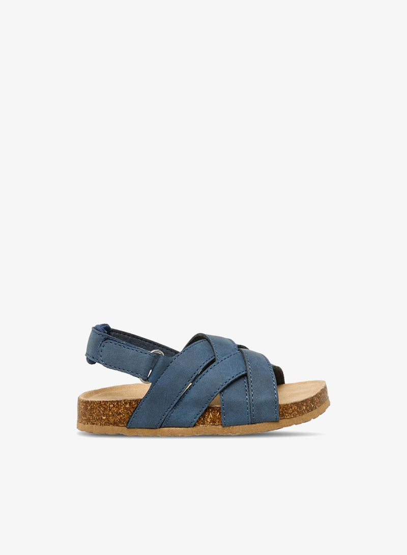 JUNIORS Boys Cross Strap Hook & Loop Sandals - Image 2