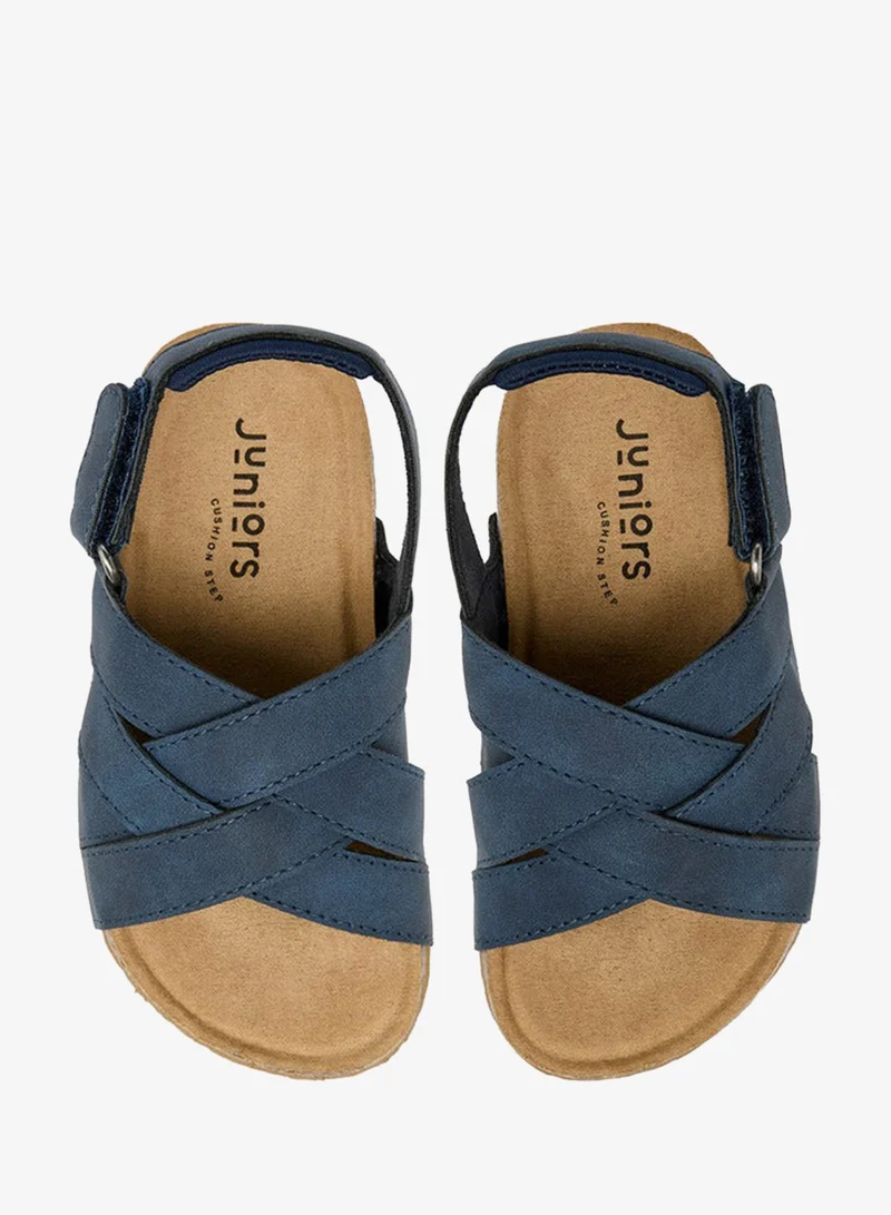 جونيورز صنادل أطفال بشريط متقاطع وشريط لاصق