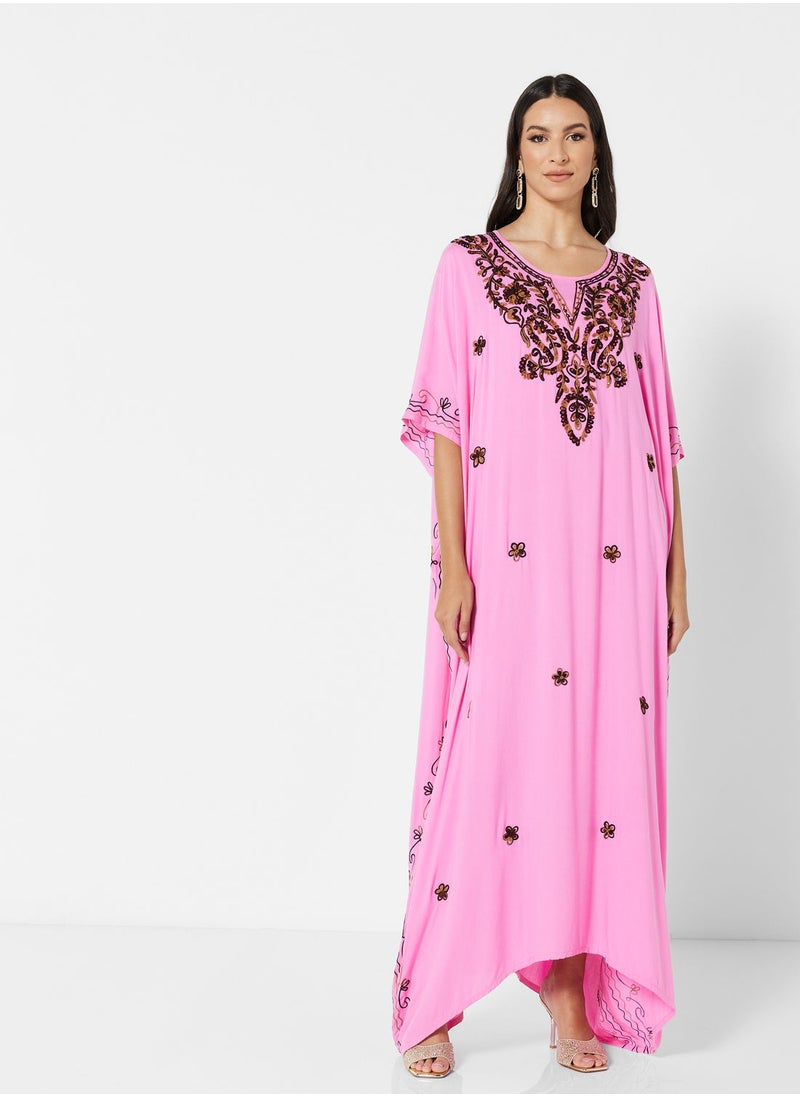 ARABIAN CLOSET EMBROIDERED KAFTAN  - Image 4