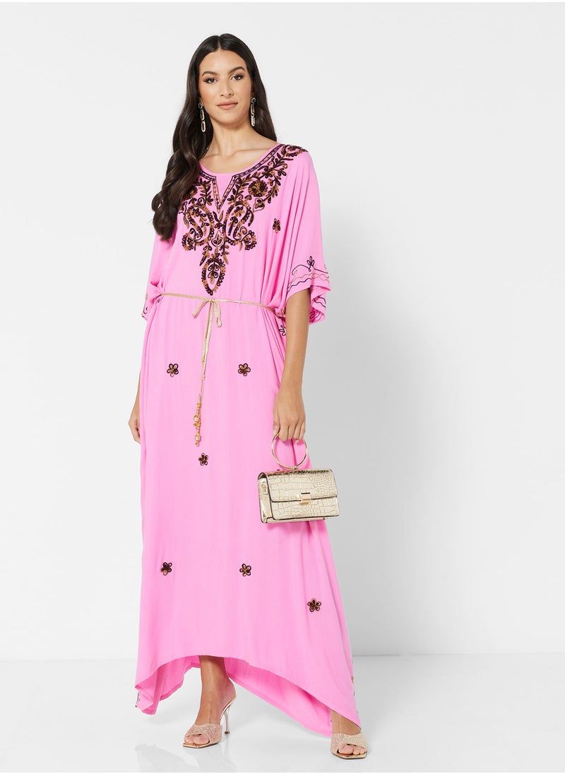 ARABIAN CLOSET EMBROIDERED KAFTAN  - Image 5