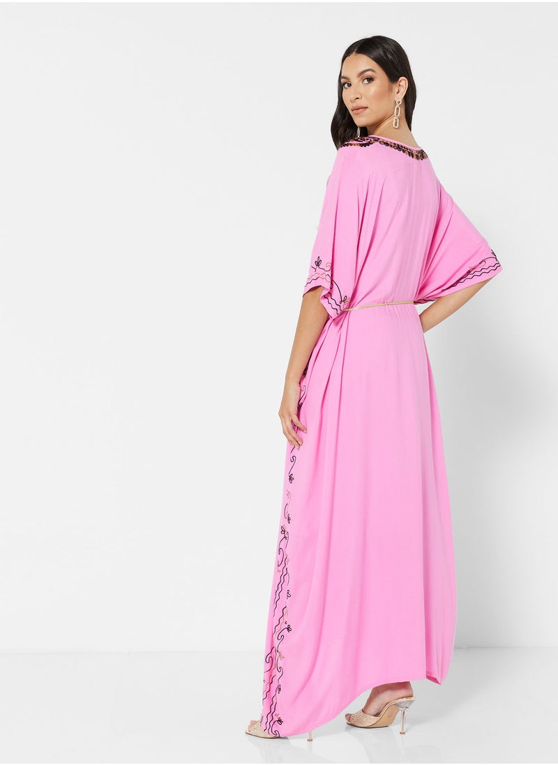 ARABIAN CLOSET EMBROIDERED KAFTAN  - Image 2