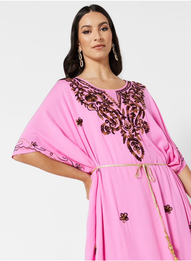 ARABIAN CLOSET EMBROIDERED KAFTAN  - Image 3