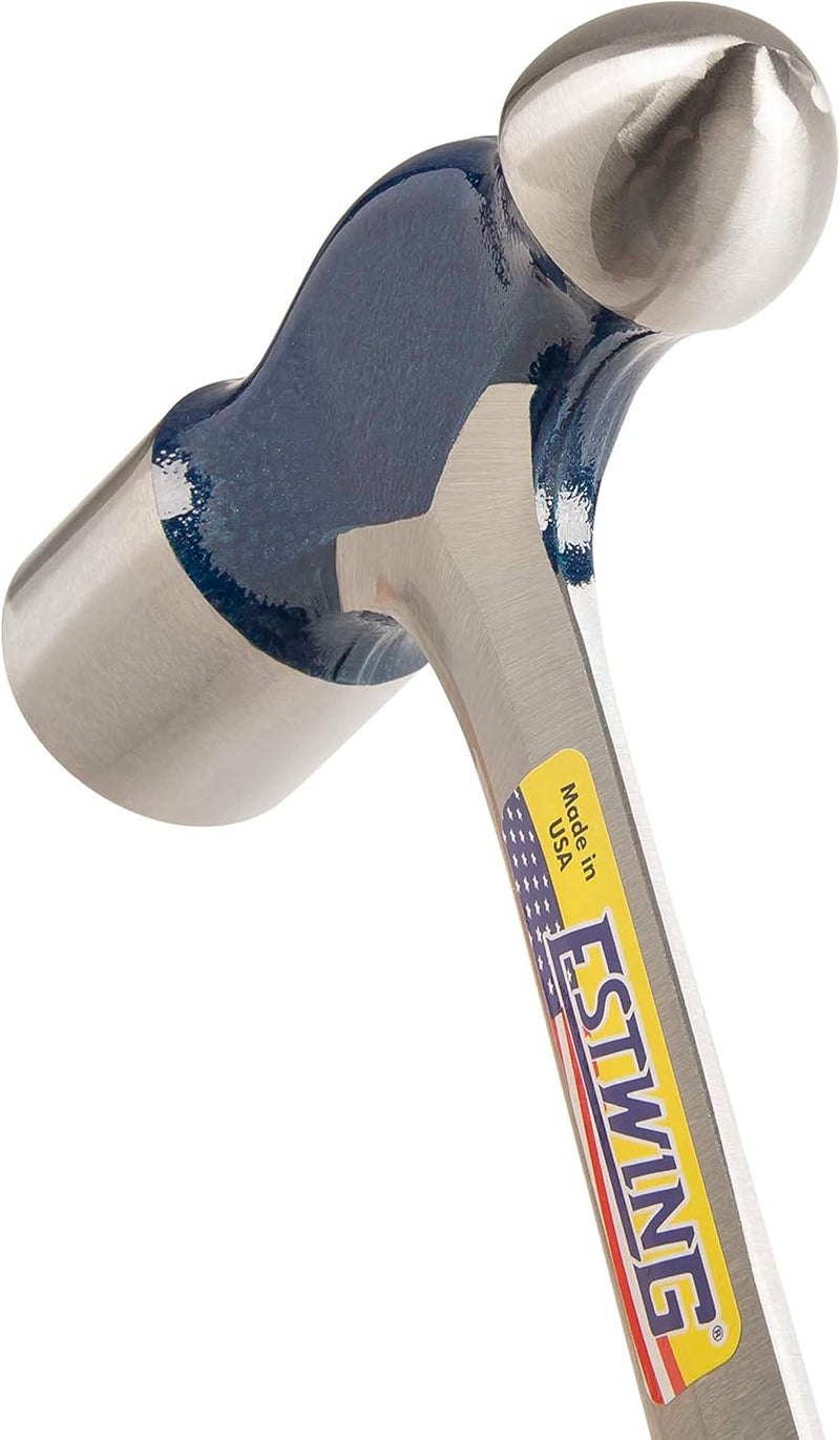 Estwing Ball Peen Hammer - 32 oz Metalworking Tool with Forged Steel Construction & Shock Reduction Grip - E3-32BP - Image 4