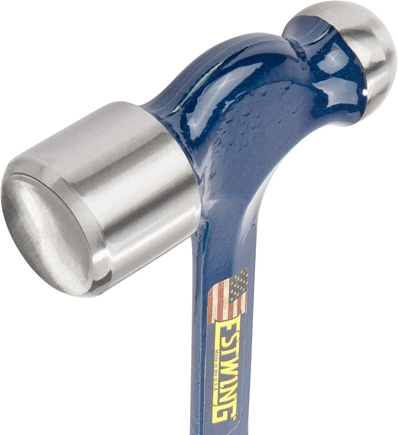 Estwing Ball Peen Hammer - 32 oz Metalworking Tool with Forged Steel Construction & Shock Reduction Grip - E3-32BP - Image 3