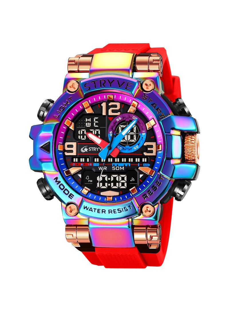 STRYVE New Sporty Colorful Luminous Digital Multifunctional Student Watch - Image 1