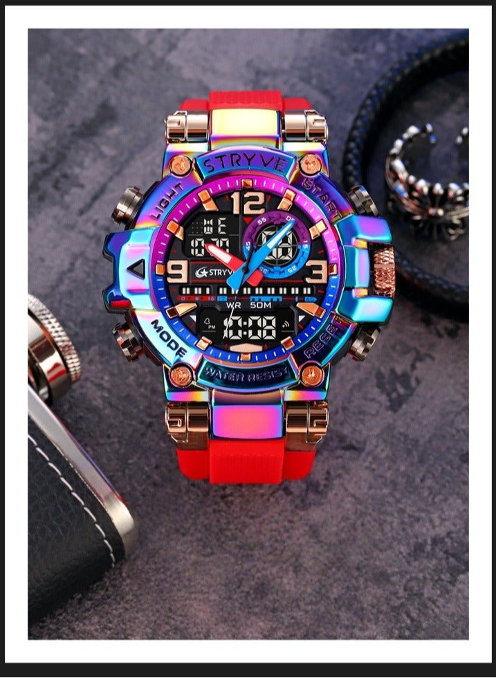 STRYVE New Sporty Colorful Luminous Digital Multifunctional Student Watch - Image 2