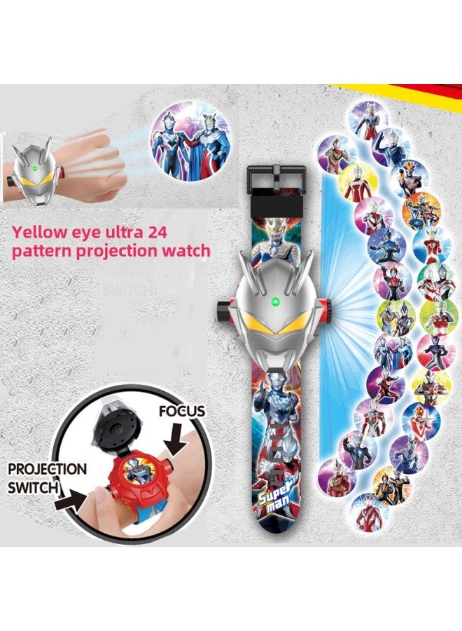 Sanrio Kurome Projection Watch Cinnamon Dog Hello Kitty Kt Melody Projector Watch Toy Watch-Color: 3039 Ultra Yellow Eyes - Image 1