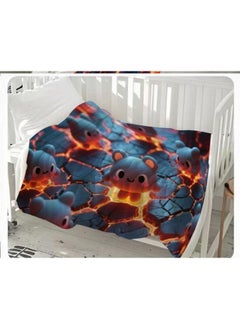 General Baby and children's cartoon flannel thin blanket (warm and comfortable, suitable for sleep, game use) 70cm*100cm - 430  - Image 2