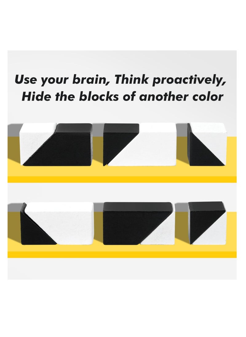 Brain Teaser Puzzle, Table Games Puzzles, Wooden Blocks Puzzle, Logic Puzzlefor Kids with 80 Challenges, Montessori STEM Educational Puzzles, IQ Test Mind Puzzle Toys, Gift for Kids Adults - Image 2