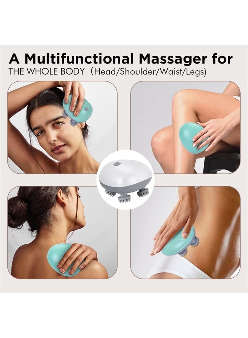 SOLARAE Electric Scalp Massager, Waterproof Portable Head Massager for Hair Growth, Full Body Massage, Versatile Pet Massager, Handheld Hair Massager with 4 Massage Heads, Detachable and Washable - Image 5