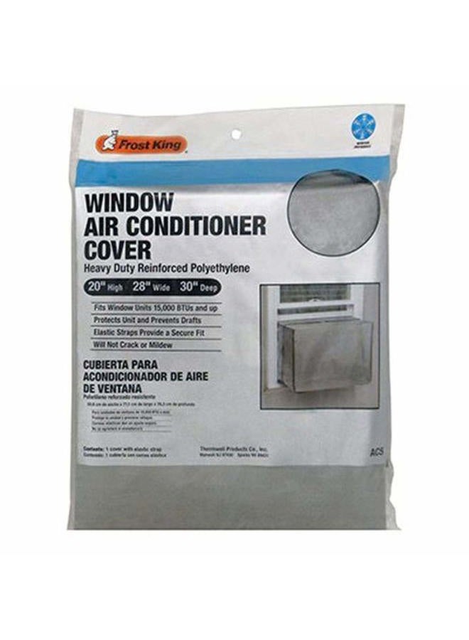 Frost King Thermwell Products AC5H Outside Window Air Conditioner Cover, 20" x 28" x 30", Gray|Grays - Image 1