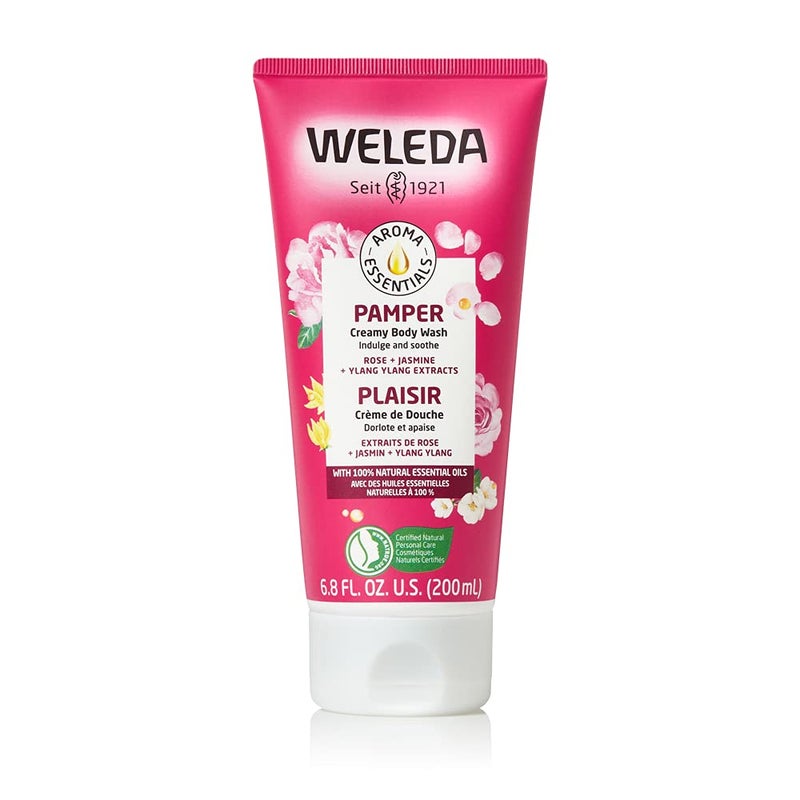 Weleda Aroma Essentials Pamper Creamy Body Wash, Parabens Free, 6.8 Fluid Ounce (Pack of 1) - Image 1