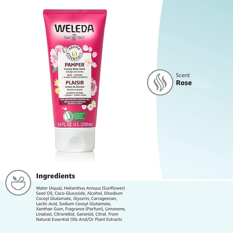 Weleda Aroma Essentials Pamper Creamy Body Wash, Parabens Free, 6.8 Fluid Ounce (Pack of 1) - Image 2