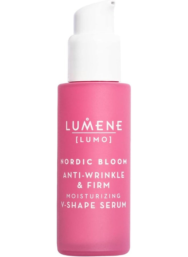 Lumene [Lumo] Nordic Bloom Anti-Wrinkle & Firm Moisturizing V-Shape Face Serum - Hydrating Serum To Help Visibly Reduce Fine Lines + Wrinkles - Infused With Nordic Lingonberry Extract (30 Ml) - Image 1