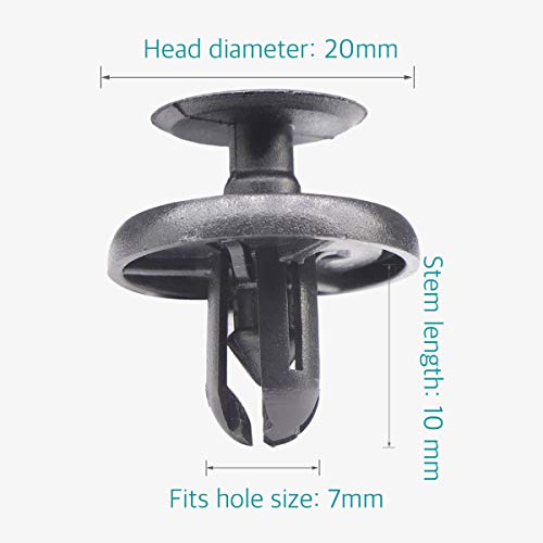 Lantee 10 Pcs Engine Under Cover Push-Type Retainer Clips for Toyota & Lexus 90467-07201 - Image 2
