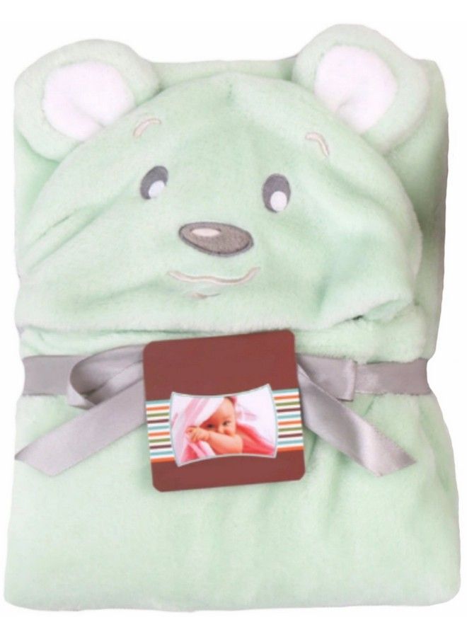 Brandonn Ultrasoft Extra Large C Green Premium Supersoft Animal Hooded Baby Blanket;Wrapper;Bathrobe(C Green Cute Dog) - Image 1